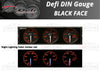 DEFI Din-Gauge Din-Gauge Triple Meter 1DIN Right Inclined Style21