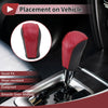Subaru Forester Red Faux Leather Gear Shift Knob Cover (2006-2012)