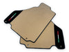 Ferrari 360 Modena with Carbon Fiber Leather Beige Floor Mats Set (1999-2005)