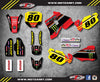 Honda CR 80 (1996-2002) BURNOUT Style Stickers Custom Graphics Full Kit