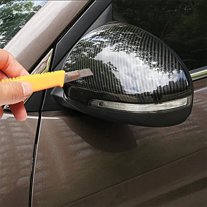 Hyundai Tucson 2 x Carbon Fiber Side Mirror Cover Trim (2016–2021)