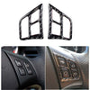 BMW 3 Series E90 Carbon Fiber Steering Wheel Remote Buttons Cover Trim fit