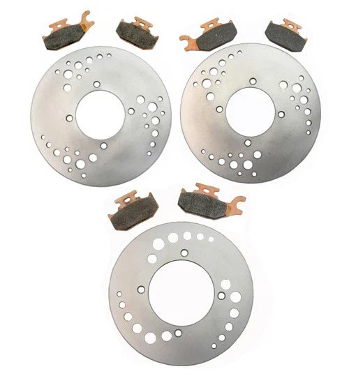 Can-Am Outlander 2 x Front Rear Brake Rotors and Pads (2003–2004)