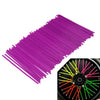 Motocross Dirt Bike Wheel Rim Guard Purple 72pcs Spoke Skins Covers
