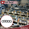 Rotary Shaft Seal 40x52x7mm Oil Seal Nitrile 70 Durometer Rubber Black 5 Pcs