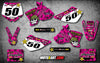 KTM 50 Graphics PINK METAL STYLE Stickers (2002-2008)