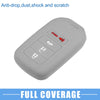 Honda Accord EX EXL EX-L 2013-2018 Gray Smart Key Fob Cover Case (2 x)