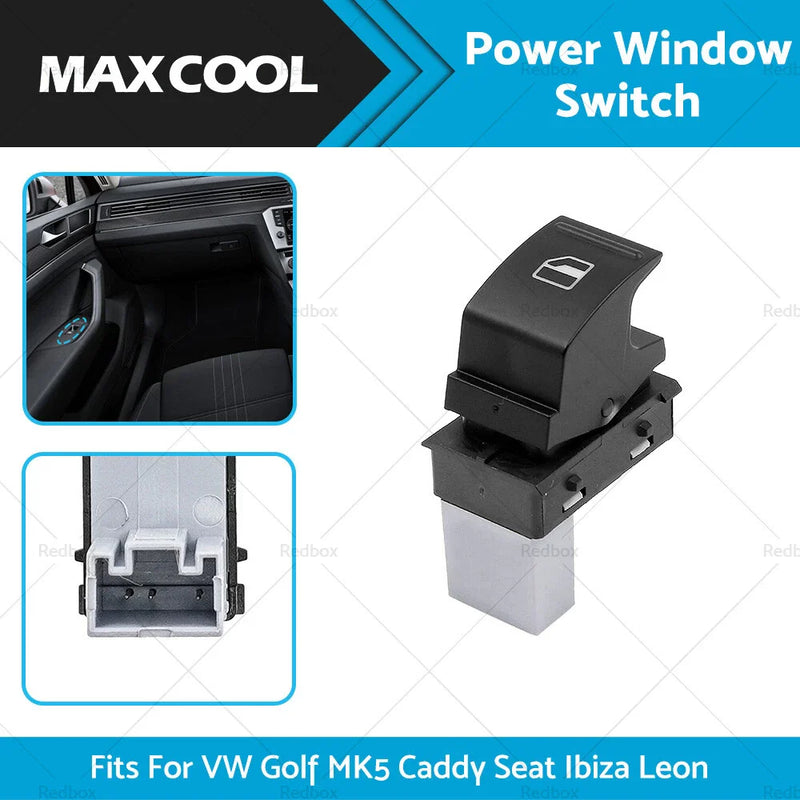 VW Golf MK5, Caddy, Passat, Amarok Electric Power Window Switch (2004-2014)