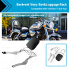 Yamaha Vstar 650 400 Chrome Backrest Sissy Bar Luggage Rack (98-18)