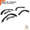 Toyota Hilux MK4 MK5 3" Matte Black Fender Flares (1997-2004)