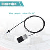 Chevrolet Colorado (2004-2012) Black Hood Release Cable
