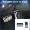 Volvo V40 (2013-2019) Silver Tone Automatic Footrest Pedals Cover Set