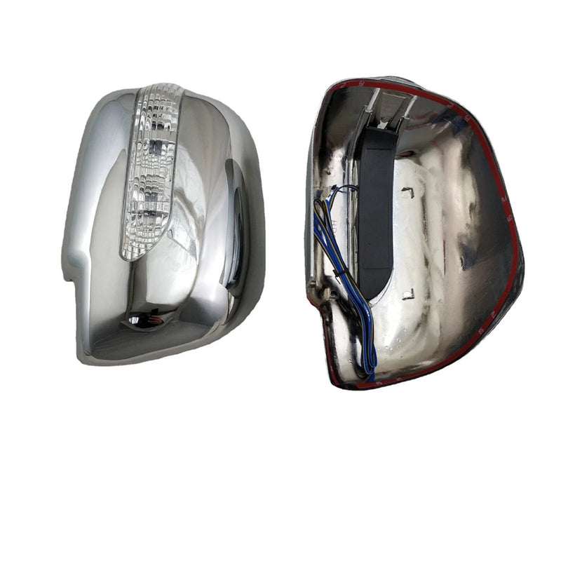 Toyota Hilux Vigo Chrome Rearview Mirror LED Light Cover Trim (2005-2011)