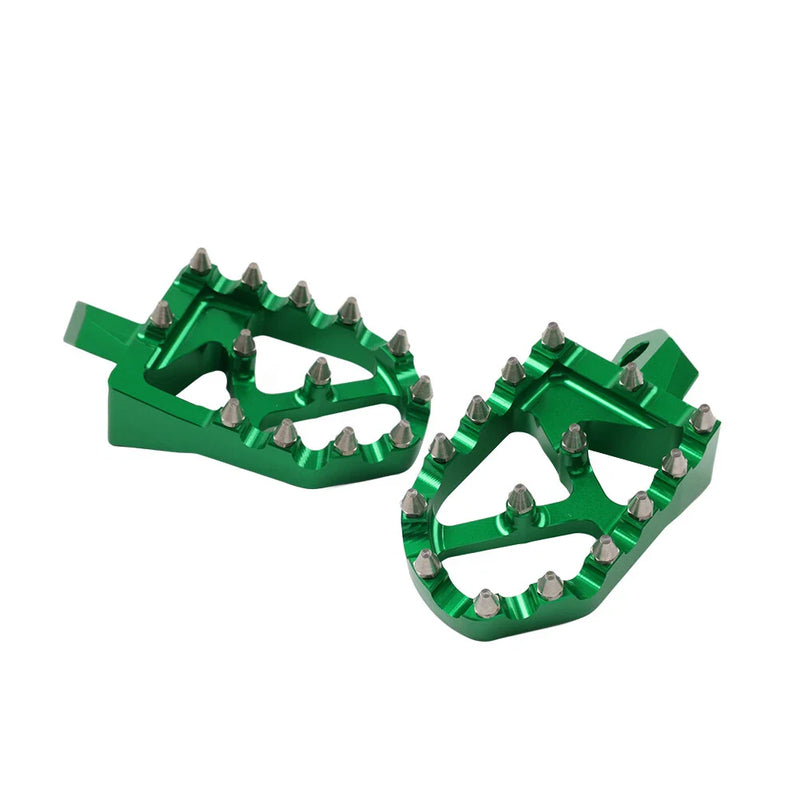 Kawasaki KDX200 KDX250 KDX220R KX125 KX250 MX Style Foot Pegs (1995-2006)