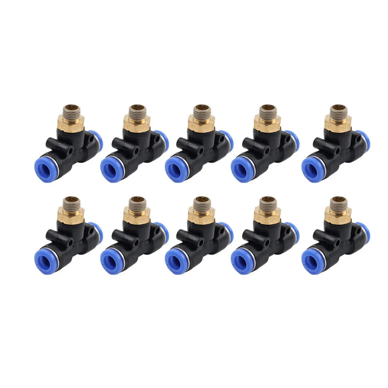 Tire Changer Parts 10pcs G 1/8" T Fitting Connector Tube 8mm