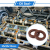 Vehicle Oil Seal 35x55x10mm FKM Rubber Brown 2 x