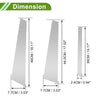 BMW 7-Series 6x Door Pillar Window Trim (2002-2008)