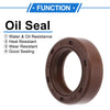 Make Model Oil Seal Rotary Shaft Seal FKM Rubber 16x24x7mm Brown 2 x