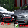 Audi A6 C7 Sedan (2012-2015) 2x Honeycomb Fog Light Grille Mesh Covers