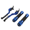 Suzuki GSXR600 / 750 Blue Extendable Brake Clutch Levers Grip Set (2006-2019)
