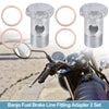 Motorcycle 2 x Set M24x1.5 52mm Hollow Screws with Washers