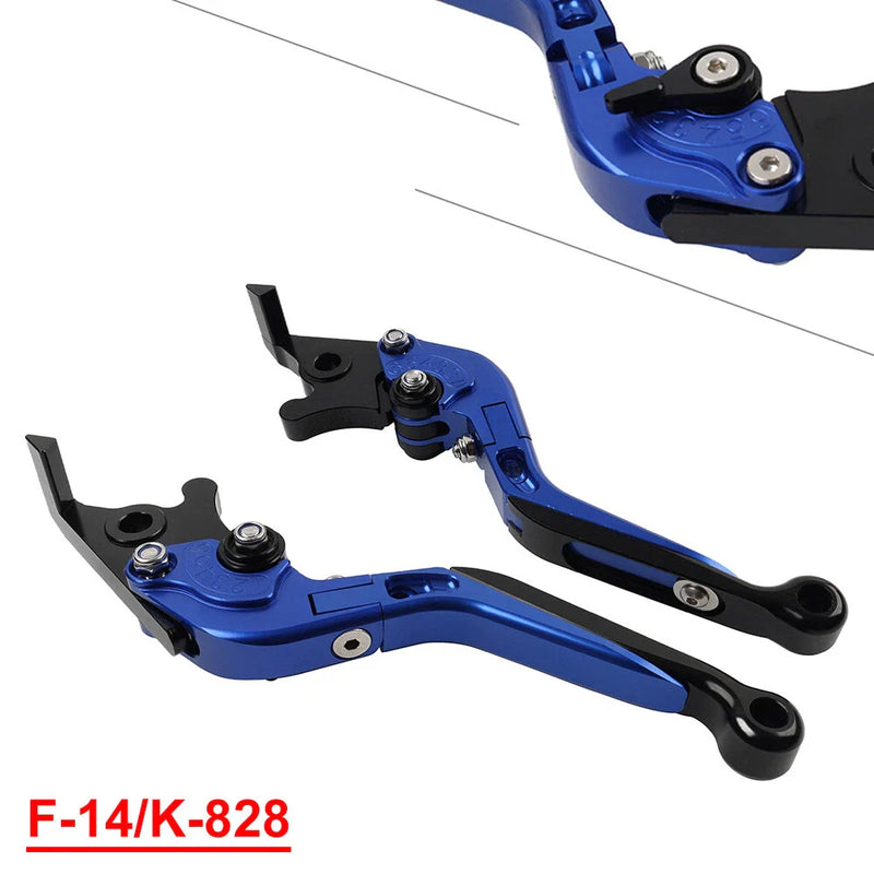 Kawasaki Z1000 ZX9R ZX6R CNC Blue Extendable Brake Clutch Levers (2003-2023)