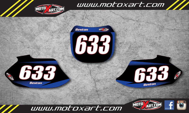 Yamaha YZF250 (1998-2002) Stickers Decals Custom Number Plates