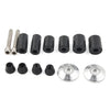 Motorcycle Dirt Bike - Silver 7/8'' Handle Bar End Cap Plug