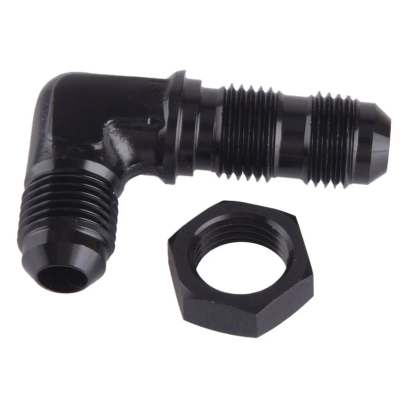 Car Aluminum 90 Degree 6AN Flare Bulkhead Adapter Fitting