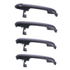 Hyundai i30 FD 4pc Front & Left/Right Outside Door Handles Black (2007–2012)