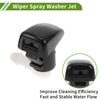 Jeep Cherokee (2014-2017) Black Windshield Washer Nozzle 2 x