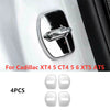 Chrome Steel Door Lock Protection Cover Trim 2 x Cadillac XT4 CT4 XTS ATS