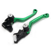 Honda XR250 XR400 Green CNC Pivot Brake Clutch Levers (1995-2007)