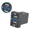 Toyota Hilux, Prado, Camry DUAL USB CHARGER + VOLT METER (2010-2023)