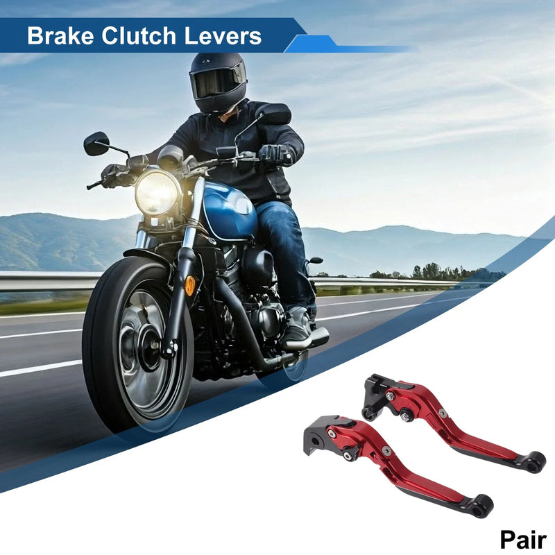 Yamaha YZF R1 Adjustable Brake Clutch Lever Red Handle Black End