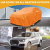 Toyota Sienna Orange Cotton with Zipper Car Cover Waterproof All Weather