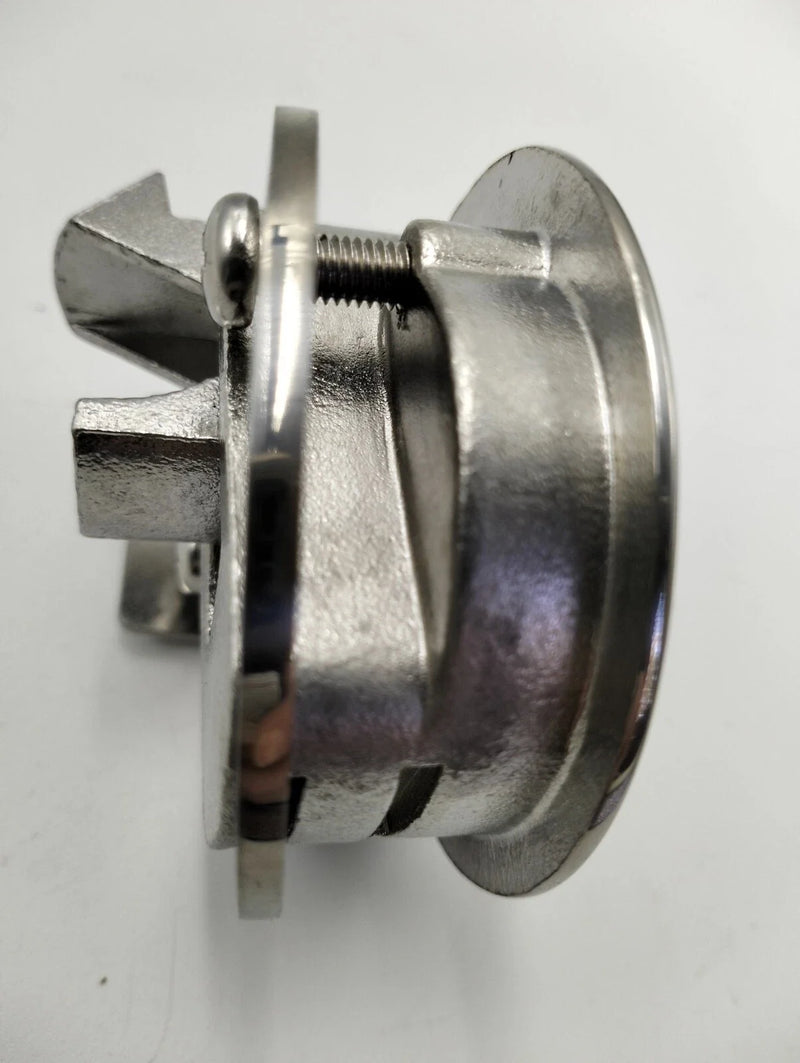 Caravan / Boat 62mm Diameter Flush Latch 316 Stainless Locker Latch