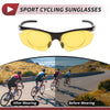 Motorcycle 1 Pc Motorcycle Riding Goggles Yellow Lens Black White Frame