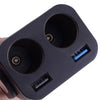 90W  Way Car Cigarette Lighter Socket Splitter Dual USB Charger Adapter
