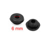 Car Motorcycle 4 x 6mm Hole Diameter Black Rubber Shock Absorber Bushings