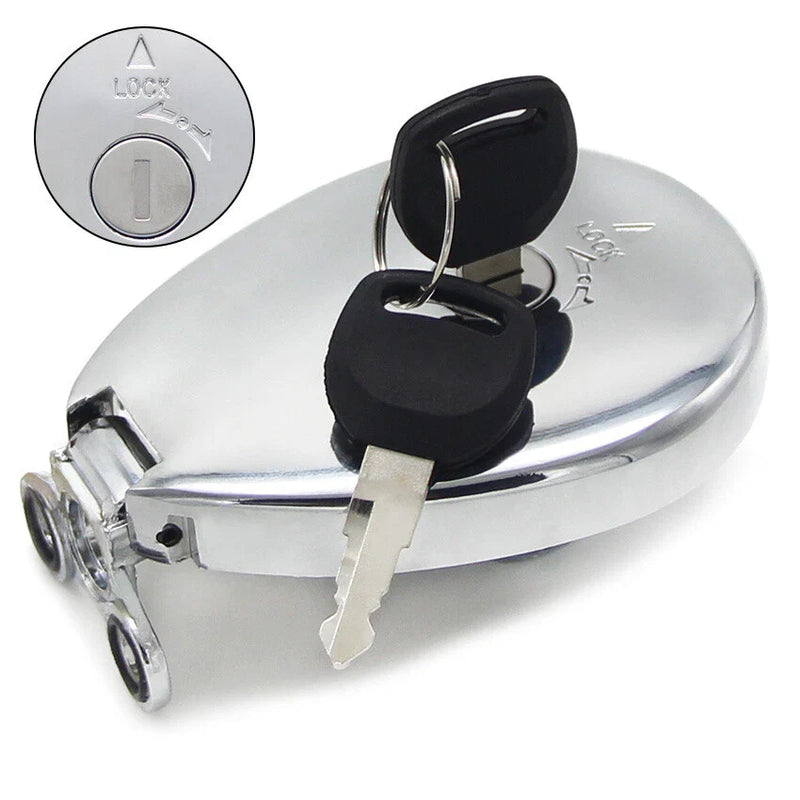 Kawasaki EN400, EL250, ZL400 Fuel Gas Tank Cap Cover Keys (1991-2006)
