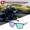 Motorcycle Riding Goggles / Green Lens Black Frame / Tri-acetel Cellulose