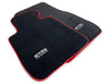 BMW 1 Series E82 Premium Black Red Round Floor Mats (2007-2013)