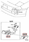 TOYOTA MR2 SW20 4 x Front Clear Turn Signal Lamp Lens LH RH (1990–1999)