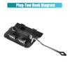 Mercedes Benz C250 C300 C350 Rear Bumper Tow Hook Cover (2012-2015)