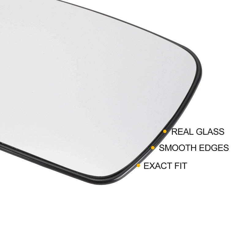 Peugeot 307 Left Side White Mirror Glass w/ Back (2001-2009)