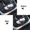 Audi A6 A7 Carbon Fiber Multimedia Knob Cover Trim (2012-2018)