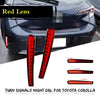 Toyota Corolla 2 x Red Rear Bumper Tail Brake & Turn Signal Lights (2020-2021)
