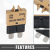 Car Marine Khaki Circuit Breaker Blade Style Fuse 5A 28V Resettable Fuse