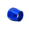 Universal Applications 4 x Blue AN6 Fuel Hose Line End Cover Clamp Adapter